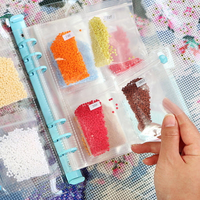 Diamond Painting Storage Kit — Sticker & Ziplock Bag Set