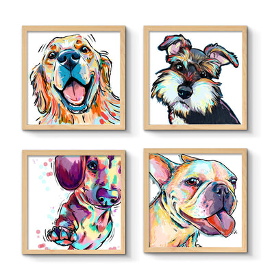 Watercolor Puppy Diamond Painting Kit — Multiple Breeds