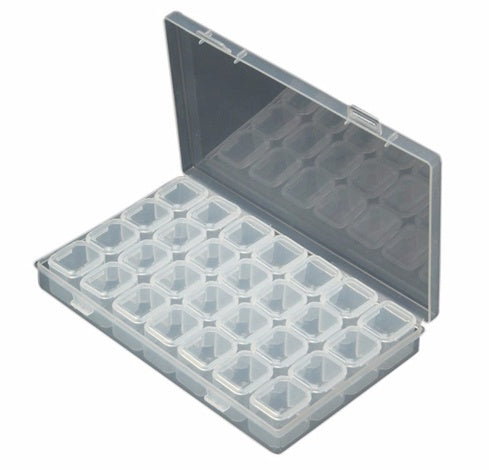 28-Grid Portable Diamond Drill Storage Box