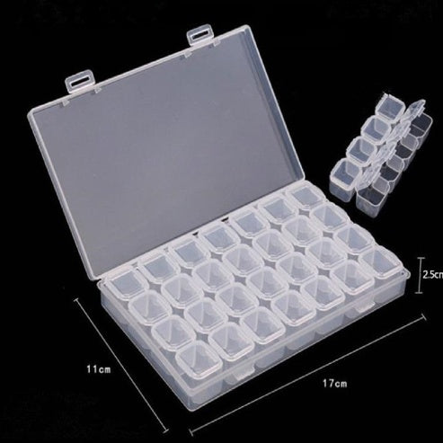 28-Grid Portable Diamond Drill Storage Box