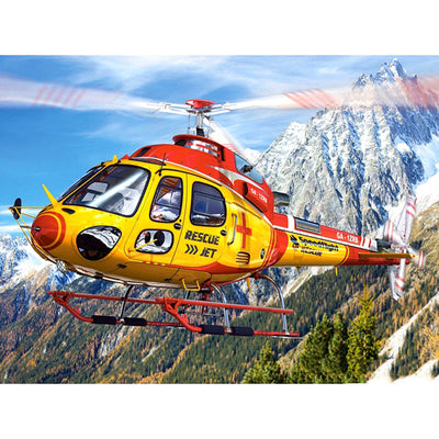 Search & Rescue Helicopter Diamond Painting Kit — Full Drill