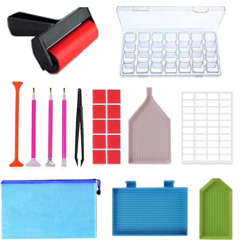 42-Piece Diamond Painting Storage & Tool Organizer Set