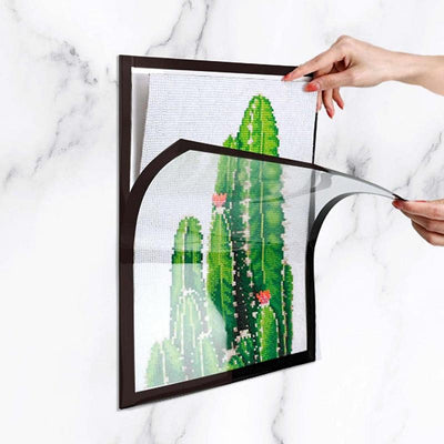 Magnetic Diamond Art Display Frame — PVC