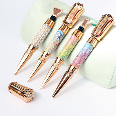 Metal Drill Pen Tool Set — Rose Gold Interchangeable Heads