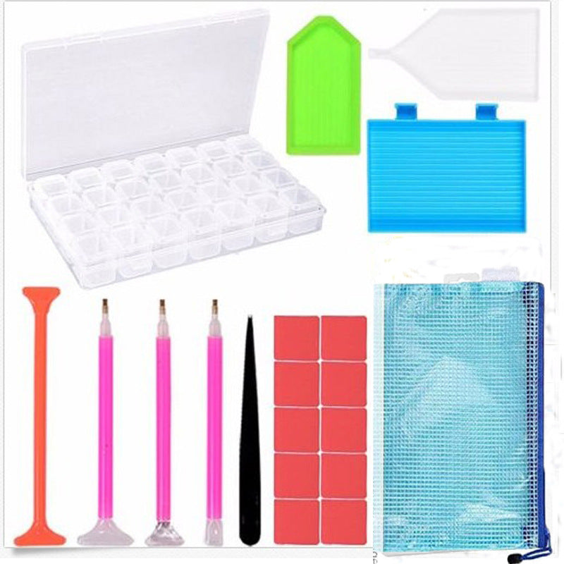 42-Piece Diamond Painting Storage & Tool Organizer Set